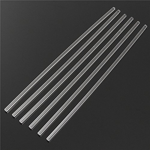 C-FUNN 6 Stücke 300 * 6Mm Transparent Acryl Rundstab Solid Rod