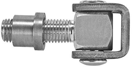 Gond de Porte 83 mm réglable avec Patte à Souder M16 Ferrure pour Portail Charnière pour Porte en Acier Gonds pour