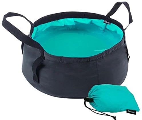 BJ-SHOP Faltschussel,Klappbecken Dichtes leichtes tragbares Waschbecken mit Tragetasche fur Camping Travel Washing Fishing 8.5L