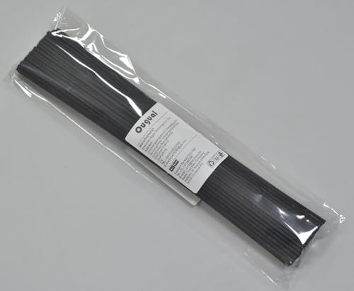 Ougual 100 Stück Fasern stäbchen Reed Diffusor Stöcke Reed Sticks ätherisches Öl Aroma Diffusor Stöcke (32cm*3mm, Schwarz)