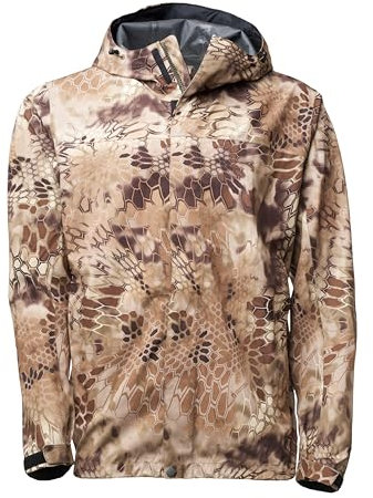 Kryptek Herren Jupiter Jagdjacke, wasserdicht, atmungsaktiv, verstaubar, Tarnmuster, Highlander, X-Large