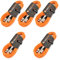 5 x 6m Male to Female XLR Mic Leads/Balanced Microphone Cables / 8 Colours/Multi-Packs (Orange)
