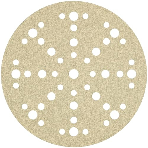 Klingpsor 340375 PS 33 CK Scheiben mit Papierunterlage, kletthaftend für Farbe, Lack, Spachtel, Holz, Lochform GLS74, 120 Korn, 150mm Durchmesser, 100 Stück