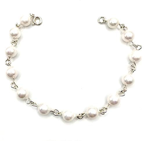 MASBARATA PULSERAS DE PERLAS COMUNION EN PLATA DE LEY
