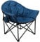 ALPHA CAMP Moon Chair Heavy Duty Camping Chair Up to 160 Kg Folding Camping Chairs for Adults with Cup Holder and Carry Bag, Dark Blue