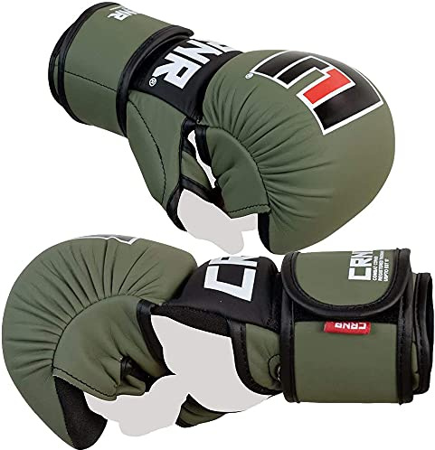 Combat Corner - Guantes de MMA Spar para hombres y mujeres – Guantes de entrenamiento de kickboxing, MMA, Muay Thai Sparring | OD Verde