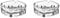 Square Glass Ashtrays for Cigarettes - Set of 2, Crystal-Cut Pattern.