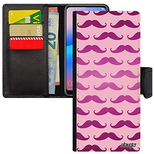 Coque Moustache Galaxy Note 20 Ultra Smartphone Impression Peinture Portable Pas Cher Noir Rose Vintage Homme Imprime Pipe pour Samsung