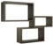 MODULARREDO | TRITTICO Set di 3 Mensole da Muro, Libreria Sospesa, Libreria Parete, Scaffale Parete, Rovere Scuro, 45x27 p15.5 cm, 40x22 p15.5 cm e 35x17 p15.5 cm - Made in Italy
