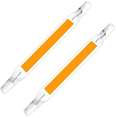 R7S LED Bulb 78mm 5W Halogen Bulbs Replacement 75W R7S Base Bulb J Type Linear Double Ended Bulb Lamp Floodlight for Work, Security, Landscape Lighting,Warm White 3000k,2Pcs