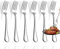 Gabeln, Set mit 6 hochwertigen Edelstahlgabeln, Besteck, Tischgabeln, Besteckgabeln, 20,3 cm, hochglanzpoliert und spülmaschinenfest, für Zuhause, Küche oder Restaurant