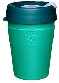 KeepCup Thermal - Vacuum Insulated Stainless Steel, Reusable Coffee Cup with Splashproof Sipper Lid - 12oz/340ml - Eventide