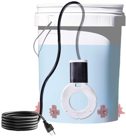 comincia Enteiser aus Aluminiumguss, 150 W, thermostatische Kontrolle, für Geflügel, Vogeltränke, Enteiser für Vieh, Geflügel, Vögel, Kühe, Pferde, Wildtiere, Trinken im Winter, draußen und drinnen