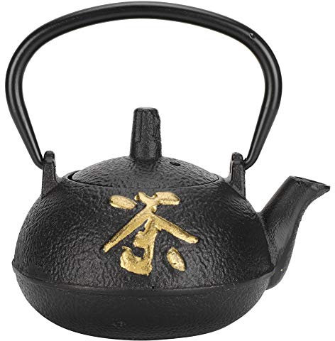 Cast Iron Tea Kettle with Strainer 0.3L Tea Iron Teapot Kettle UncoatJapanese Tetsubin Teapot Cast Iron Teapot Cast Iron Tea Kettle Stovetop Tea and Zen Set Boiler