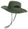 Wmcaps Chapeau Homme Soleil été Chapeaux de Randonnée Femme Anti UV Parasol Aventurier Safari Chapeau de Brousse Militaire Paille Cowboy Boonie Hat Peche (Vert Armée)