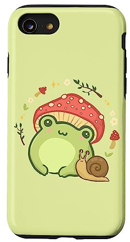 Cottagecore Aesthetic Frog Snail Cute Vintage Case for iPhone SE (2020) / 7 / 8