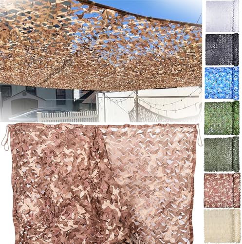 GYUEZX Malla de Camuflaje Sombra, Ligera Caza Militar Red de Camuflaje, Camouflaje Net Toldos para Acampar, Fotografía, Parasol Decoración Valla Fiesta, Camping