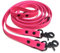 3-fach verstellbare Leine, handsfree leash, aus Hexa Gurtband, Sicherheitskarabiner, Hundeleine in verschiedenen Längen (4,5 Meter, Neon-Pink)