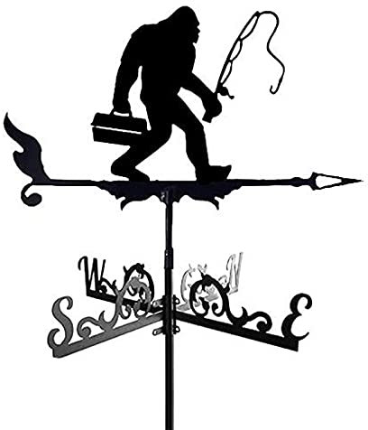 Girouette Orang - Outan À Poils Rouges Décoration Girouette Jardin Toit Décoration Cour Hangar Direction Du Vent Indicateur Lumineux Scène Girouette Jardin Pile