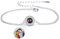 GROBTE 925 Sterling Silber Benutzerdefinierte Foto Armband Personalisierte Foto Projektion Armband Runde Anhänger Mit Bild Im Inneren Für Frauen