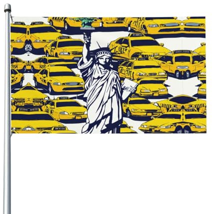 Dekorative Flagge für den Außenbereich, Motiv: New York City, für Höfe, Gärten, Häuser und Terrassen