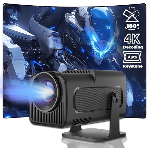 HKOORLAMULS GAME Projector, 260 ANSI Lumens, 1280x720P HD Resolution, Portable Mini Projector with 20,000+ Games, HDMI, Compact Design (Black) - Ideal for Gaming, Movies, and Outdoor Use