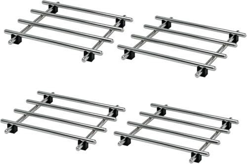 4 Stück Edelstahl-Untersetzer für heiße Gerichte, heiße Töpfe und Pfannen und Instant Pot, hitzebeständiger Dutch Oven Untersetzer, Koch- und Backpfannenhalter, Metallkühlgitter (A1)