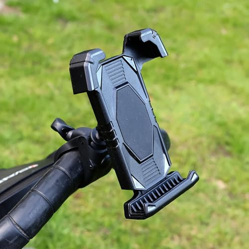 RHINORO 2025 New Golf Push Trolley Phone Mount, Universal Smartphone Holder with Adjustable Ball-Head, Secure Claw, Black