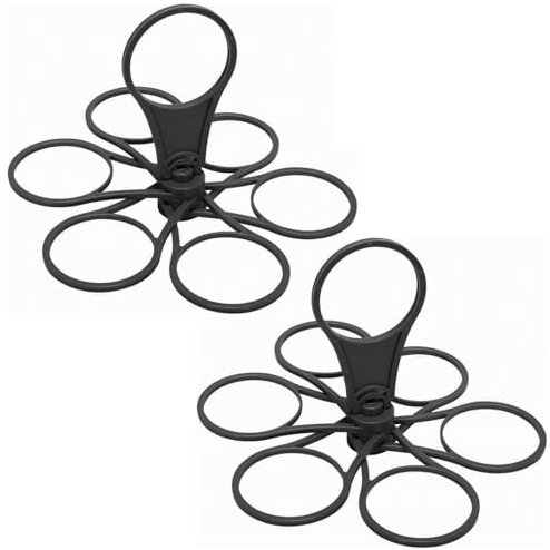 WORUIB 2 Pcs Drinks Holder Holiday, Black Portable Drink Carriers with Handle, Foldable Cup Carrier for Beverages, Ideal for Outdoor Events and Home Gatherings, 14.8 x 8 x 3.7 cm