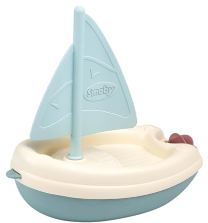 Little Smoby - Bateau à Voile - Jouet de Bain - Roue à Aubes - Favorise la Dextérité - A Partir de 12 Mois - Fabrication Française