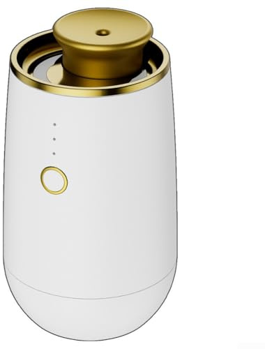 Essential Oil Diffuser, Portable 1-Pack Mini Aroma Diffuser for Car and Home Use with USB Power, Long-Lasting Fragrance Mist, Suitable for Travel and Office(White and Gold)