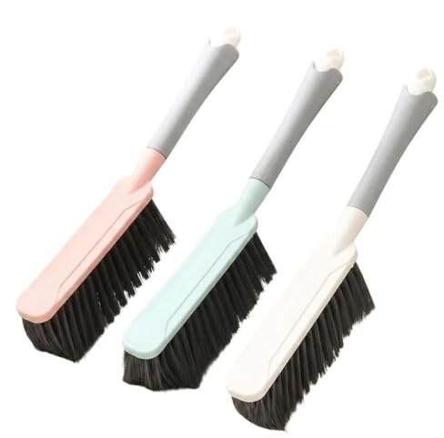 Soft Bristle Hand Brush,3 Pcs Soft Cleaning Brushes Portable Hand Brushes with Handles for Indoor,Outdoor,Car Wash,Household Cleaning and Bed Sofa Clothes Pet Hair