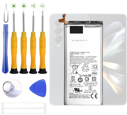 BOVDRO Kompatibel mit Sam-Sung Galaxy Z Fold 4 Ersatzakku,EB-BF937ABY Akku für Inklusive Reparaturwerkzeug