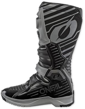 O'NEAL | Stivali Motocross | Enduro Motorcycle | Suola antiscivolo per la massima aderenza, zona tallone ergonomica, fodera perforata | Stivali RMX | Adulto | Nero-Grigio | Taglia 42