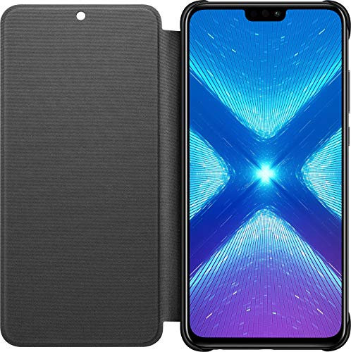 Honor 8 X - PU Flip Protective Cover Cover Cover - Noir Midnight