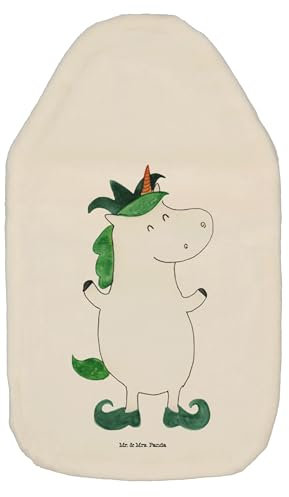 Mr. & Mrs. Panda Wärmflasche Einhorn Joker - Geschenk, Körnerkissen, Hofnarr, Einhörner, Kleine Wärmflasche, Einhorn Deko, Wärmflasche mit Bezug,