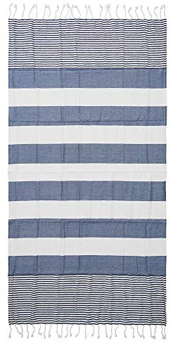 Sagaform Hamam Tuch Decke, Baumwolle, Blau, 90 x 170 cm