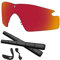 Predrox SI M Frame 2.0 Gläser & Gummi Kits Ersatz für Oakley Sonnenbrille Polarisiert, Roter Spiegel, 0