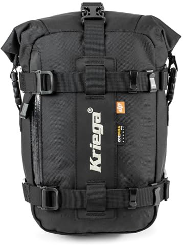 Kriega Hecktasche Motorrad Motorradtasche Aufsatz-/Hecktasche/Tankrucksack US-5 Drypack wasserdicht, Unisex, Multipurpose, Ganzjährig, Nylon, schwarz