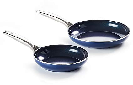 Blue Diamond Non-Stick 20 cm and 28 cm Frying Pan Set, Aluminium