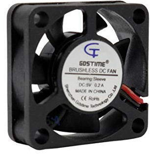GDSTIME Ventilador 30 mm 30 x 30 x 10 BMP-EB-F1600503010A 5V DC 0,2A Air Fan 3 cm 2 cables (+/-) Refrigeración