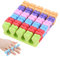 MWOOT 6 Paare Schwamm Zehenspreizer,Weichschaum Finger Spreader Set,Zehen Separator Fingerteiler Abstandhalter Pediküre Maniküre Werkzeug