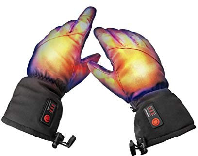 BERTSCHAT® Beheizte Handschuhe PRO | Wiederaufladbar | Winterhandschuhe aus Ziegenleder für Männer & Frauen | Touchscreen | Funktioniert bis zu 8 Stunden (XXL)