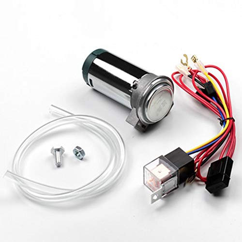 WTTWW Compresseur d'air À Klaxon 12V / 24V pour Camions, Motos, Véhicules Électriques, Harnais avec Relais,Silver b,24V