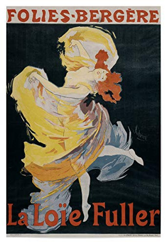 artboxONE Poster 75x50 cm Typografie Loïe Fuller (Plakat) - Bild Kabarett Dance fin de siècle