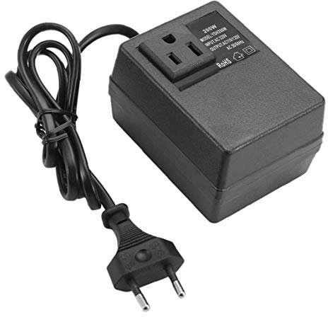 Naisicatar Adaptador Inteligente De La Energía Eficiente Transformador Reductor De Voltaje De 200 W Ca 220v a 110v Transformador Adaptador Estándar De La UE