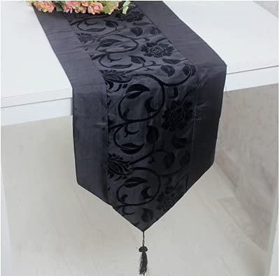 AFANGMQ Mesa Moderna Mesa Corredor Té Televisión TV Zapatillas Decoración Armado Material Material Tabla Tabla Corredor (Color : Black, Size : 33x160cm)