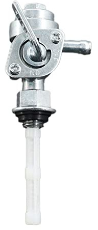 MCHNIC Benzinhahn Kraftstoffhahn M10 X 1,25 für CMI C-G 2000 2700 2800 3500 TG2700 und viele Zwei-und Viertakt-Benzinmotoren Stromerzeuger Wasserpumpen GoKart Quad Pit Bike ATV Motorrad