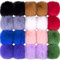BQTQ 20 Stück Bommel für Mütze, Kunstfell Pompon Kunstfell Bommel Fellpompon Fellbommel für Mützen Tasche, 10 Farben