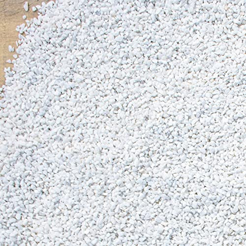 8,2 kg weiße Kaktus-Erbsen-Kiessteine, 0,6 cm Kieselsteine für Zimmerpflanzen, natürliche Sukkulenten- und Flussfelsen, dekorativ für Aquarien, Vasen, Gartenarbeit im Freien, Top-Dressing für
